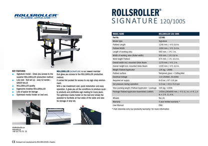 Rollsroller 120/100 Signature, expired model.