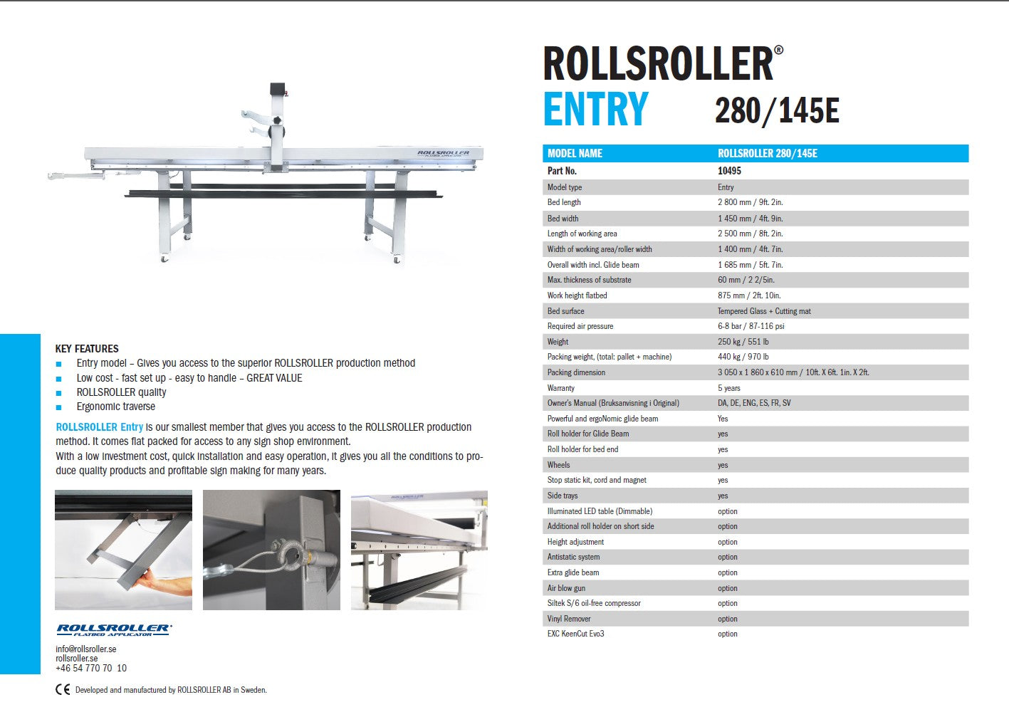 ROLLSROLLER 280/147E + LED (Demo model)